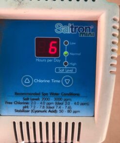 Saltron Mini Salt System Drop-In Saltwater Chlorine Generator for Hot Tubs & Swim Spas - up to 2000 Gallons 15 718VEdN3WCL