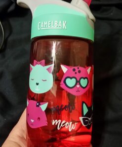 CamelBak Eddy Kids Water Bottle Kids Big Bite Valve - Spill Proof - Water Bottle for Kids - BPA-Free Water Bottle Meow 24 718VIQ553HL