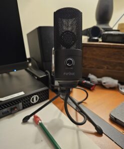 FIFINE USB Microphone, Metal Condenser Recording Microphone for Laptop MAC or Windows Cardioid Studio Recording Vocals, Voice Overs,Streaming Broadcast and YouTube Videos-K669B Black 32 718VQLPRhDL