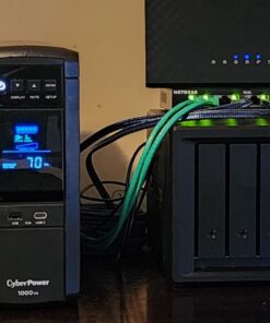 CyberPower CP1000PFCLCD PFC Sinewave UPS System, 1000VA/600W, 10 Outlets, AVR, Mini-Tower, Black 28 718WaJNW8 L