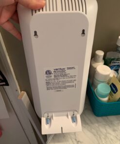 Verilux® HappyLight® Full-Size - UV-Free Therapy Lamp, Bright White Light with 10,000 Lux, Adjustable Brightness, 2 Interchangeable Lenses, Detachable Stand, and Wall Mountable 35 718WyZyShPL