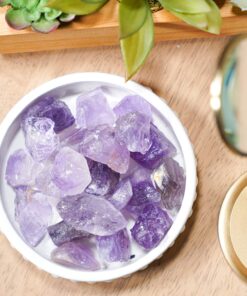 Alternative view of Crystal Allies 1 Pound Bulk Rough Amethyst Reiki Crystal Healing Stones Large 1" from Madagascar Madagascar Amethyst 1 LB