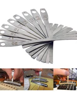 Alternative view of BIGTEDDY - Set of 9 Understring Radius Gauge for Guitar and Bass Setup Luthier Tools for Bridge Saddle Adjustments