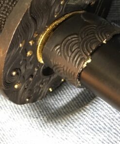 MAKOTO Handmade Sharp Katana Black Samurai Sword 40" Tsunami 17 718Y63jVNL