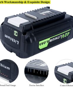 Lasica Replacement for Ryobi 40V 6.0Ah Battery, Compatible with Ryobi 40-Volt Collection Cordless Power Tools RY405010 RY40890VNM OP4040 OP4050A OP40601 OP40201 OP4026 OP4030 OP4060 Lithium Battery 17 718Yoz0KboL