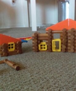 LINCOLN LOGS – Oak Creek Lodge – 137 Pieces - Real Wood Logs-Ages 3+ - Best Retro Building Gift Set for Boys/Girls – Creative Construction Engineering – Top Blocks Game Kit - Preschool Education Toy Classic 36 718Z4XU5b6L