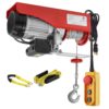 Partsam 2200 lbs Lift Electric Hoist Crane Remote Control Power System, Zinc-Plated Steel Wire Overhead Crane Garage Ceiling Pulley Winch w/Premium Straps (w/Emergency Stop Switch) 8 718anxxLwtL