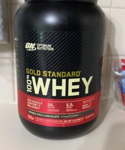 Optimum Nutrition Gold Standard 100% Whey Protein Powder, Double Rich Chocolate, 2 Pound (Packaging May Vary) 2 Pound (Pack of 1) 36 718b6GSDBSL
