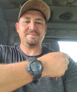 Aposon Mens Digital Sports Watch, Military Army Electronic Watches Running 50M 5 ATM Waterproof Sports LED 7 Colour Wristwatch Water Resistant with Stopwatch blue 43 718bFMx7ucL