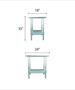Thunder Group Thunder Group Food Prep Work Table 24" by 18" NSF. 3 718c1W0QmL