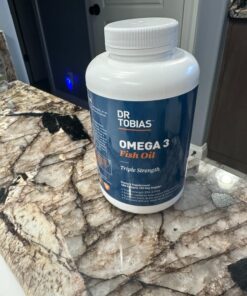 Dr. Tobias Omega 3 Fish Oil, 800 mg EPA 600 mg DHA Omega 3 Supplement for Heart, Brain & Immune Support, Absorbable Triple Strength Fish Oil Supplements - 2000 mg Per Serving, 180 Softgels 90 Servings 27 718cstyHZL
