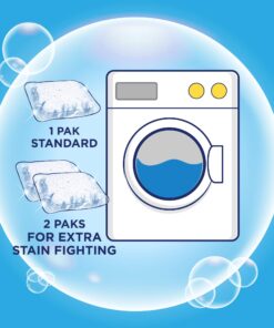 OxiClean Color Boost Color Brightener plus Stain Remover Power Paks, 18 Count 18 Count (Pack of 1) 14 718d Iv7EL