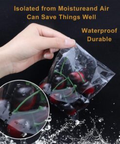 NEOACT 400 Pcs 4"x4.73" Clear Resealable Cellophane Bags Good for Bakery, Candle, Soap, Cookie Poly Bags 400 Count (Pack of 1) 28 718d3GzwhSL