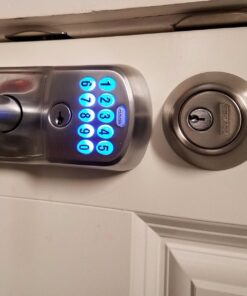 SCHLAGE FE575 PLY 626 ELA Plymouth Keypad Entry with Auto-Lock and Elan Levers, Brushed Chrome Satin Chrome Elan Lever Plymouth Trim 30 718dNrLPMUL