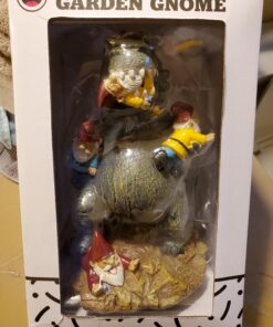 BigMouth Inc. Garden Gnome 9 inches - The Great Garden Gnome Massacre - Funny Outdoor Gnomes - Durable Lawn Gnome, Yard Gnome - Novelty Gnome Statues - Fun Garden Gnome Decor, Gag Gift, Garden Gift Godzilla 51 718eY60ZqGL