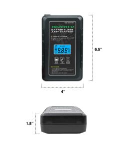 Rezervo Batteryless Jump Starter - Jumpstarts Vehicles Using Ultracapacitor Technology for Cars, Trucks, Boats, RVs, ATVs, and other Gas Engines (RZ-300mini (300A)) RZ-300mini (300A) 16 718enAPBLbL