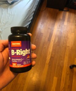 Jarrow Formulas B-Right Optimized B-Complex, Dietary Supplement for Cellular Energy, Immune Health and Stress Management Support, 100 Veggie Capsules, 100 Day Supply Unflavored 100 Servings (Pack of 1) 39 718fvVpq3L