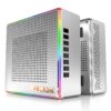 PELADN HA-4 Mini Gaming PC, AMD Ryzen 7 Mini PC Ryzen 7 7735HS Processor(8C/16T,Up to 4.75Hz), DDR5-4800 32GB RAM 512GB PCIe4.0 SSD. Triple 4K@60Hz Output, 2.5Gbps LAN/Wi-Fi6/BT5.2, USB-C & RGB. 33 718hB EBQML