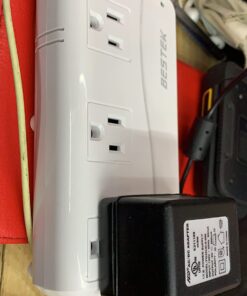 BESTEK Universal Travel Adapter 220V to 110V Voltage Converter with 6A 4-Port USB Charging and UK/AU/US/EU Worldwide Plug Adapter (White) white 36 718hfKcYvCL