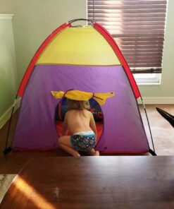 Alvantor Kids Tents Indoor Children Play Tent For Toddler Tent For Kids Pop Up Tent Boys Girls Toys Indoor Outdoor Playhouse Camping Playground 8010 Rainbow 48”x48”x42" 44 718hz773LmL