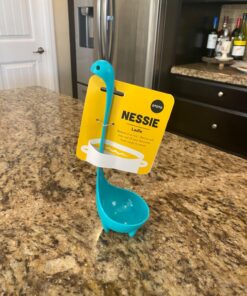 OTOTO Nessie Ladle Spoon - Turquoise Cooking Ladle - Cooking Gifts - Use for Serving Soup, Stew, Gravy & Chili - High Heat Resistant Loch Ness Stand Up Soup Ladle 48 718i9VnJhBL