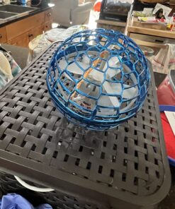 PITKLG Flying Ball Toys 2023 Upgraded Hand Controlled Flying Orb RGB Led Lights Boomerang Spinner 360°Rotating Soaring UFO Mini Drone Toy Safe for Kids Adults(Blue) Blue 23 718jUcQI5qL