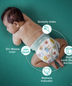 Pampers Baby Dry Diapers - Size 1, 120 Count, Absorbent Disposable Diapers 18 718jkQ8ZseL