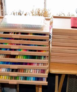 U.S. Art Supply 4 Drawer Wood Artist Supply Storage Box - Pastels, Pencils, Pens, Markers, Brushes 67 718kKRbAqUL