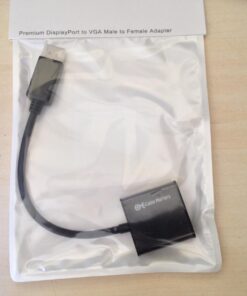 Cable Matters DisplayPort to VGA Adapter Male to Female, Gold Plated DP to VGA Adapter, Display Port to VGA Convertor, in Black 9 718lBL8Y8 L