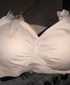 HOFISH 3PACK Full Bust Seamless Nursing Maternity Bras Bralette S-XXL with Extra Bra Extenders & Clips Medium Blackbeigepink 43 718lCIZEHL