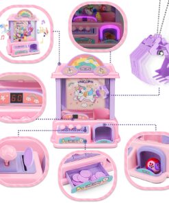 Amy&Benton Claw Machine for Kids Grabber Arcade Crane Vending Toy with Prizes for Girls Unicorn 27 718legvOCQL