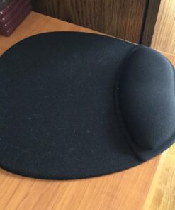 Memory Foam Mouse Pad Mat with Wrist Rest (Black) 19 718lfNzXg L