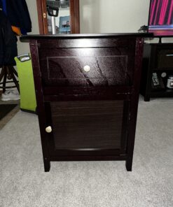 Winsome Eugene Accent Table, 18.9 inches, Espresso 56 718lpmGnZsL