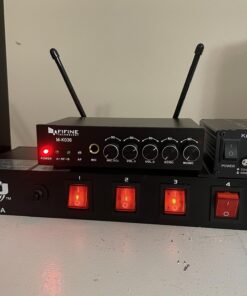 FIFINE UHF Dual Channel Wireless Handheld Microphone, Easy-to-use Karaoke Wireless Microphone System-K036 53 718lrQuKUuL