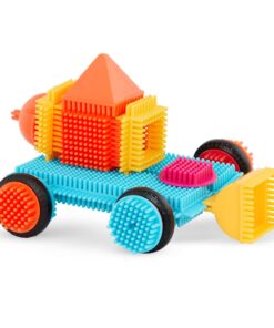 Battat- Bristle Blocks- STEM Interlocking Building Blocks- 80 pc Playset- Reusable Storage Bucket- Developmental Toys for Toddlers & Kids- Big Value Case- 2 Years + 15 718mK0KnWEL