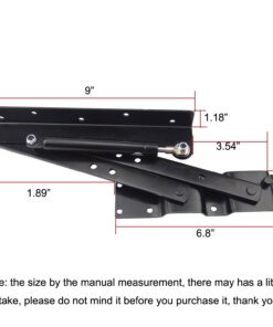 Sauton 1pair Folding Lift up Top Table Mechanism Hardware Fitting Hinge, Gas Hydraulic 30 718nOIwQgvL