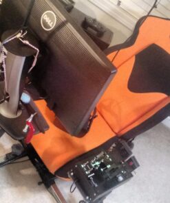 OpenWheeler GEN3 Racing Wheel Simulator Stand Cockpit Orange on Black, Video Game Controller, Fits All Logitech G923, G920, Thrustmaster, Fanatec Wheels, Compatible with Xbox One, PS4, PC Platforms. 54 718o3Ls7sgL