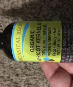 Botanical Beauty ORGANIC APRICOT KERNEL OIL Australian. 100% Pure Virgin Unrefined Cold Pressed Carrier Oil 2 oz- 60 ml. For Face, Hair, Body, Nails, Anti - aging 2 Fl Oz (Pack of 1) 25 718oUgtSvRL