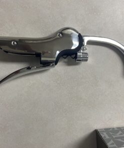 Stainless Steel Wine Opener Compact Vertical Corkscrew Wine Bottle Opener with Foil Cutter 35 718or6SOrTL