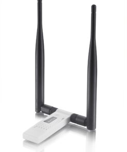 Netis Wireless N 300Mbps Long-Range USB Adapter with Two 5dBi Antennas and USB 2.0 Cradle (WF-2116), 300 Mbps High Gain 12 718pKUa GlL