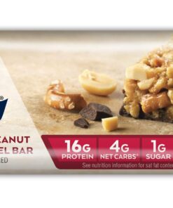 Atkins Chocolate Peanut Butter Pretzel Protein Meal Bar, High Fiber, 16g Protein, 1g Sugar, 4g Net Carbs, Meal Replacement, Keto Friendly, 5 Count 13 718pg2O8zxL