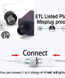 OMGAI LED Meteor Shower Rain Lights - Waterproof Drop Icicle Snow Falling Raindrop 30cm 8 Tubes Cascading Lights for Wedding Xmas Home Décor, Blue 13 718ptmkkw7L