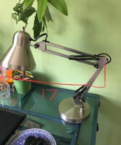 Boston Harbor WK-618E-3L Swing Arm Lamp Holder for Desk Lamp, Brushed Nickel,Grey 35 718q5JzN5dL