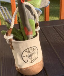 Klein Tools 5104MINI Mini Tool Bucket, Leather-Bottom 32 718q5UJzluL