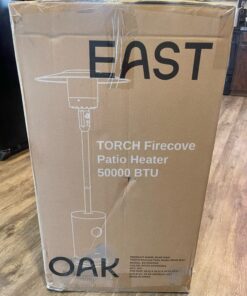 EAST OAK 50,000 BTU Patio Heater with Sand Box, Table Design, Double-Layer Stainless Steel Burner, Wheels, Triple Protection System, Outdoor Heater for Home and Residential, 2023 Upgrade, Black 55 718qEC4ipDL