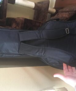 Faswin 41 Inches Guitar Bag Dual Adjustable Shoulder Strap Acoustic Guitar Gig Bag, Guitar Case Waterproof Oxford Cloth 0.3 Inch Thicken Sponge Pad, Black 41 718qEj1WTlL