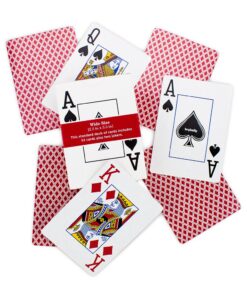 Brybelly 12 Decks of Playing Cards, Jumbo Index, Poker Wide Size (6 Red/6 Blue) - Large Print Plastic Coated Cards – Card Games, Poker, Texas Hold 'em, Blackjack 10 718qe1zf5L