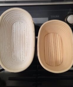 Masterproofing 2 Pcs Oval Banneton Proofing Basket(500g Dough) 8 718ql8 dTL