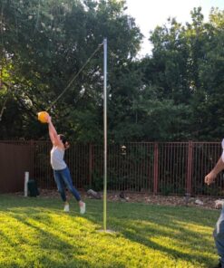 Park & Sun Sports Permanent Outdoor Tetherball Set with Accessories 2-Piece Pole 21 718rPXds4mL