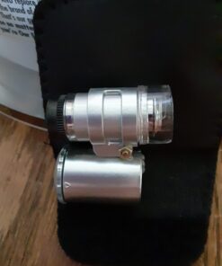 Grow Room Microscope - 60x Handheld Mini Pocket LED Loupe Magnifier - Blue or White Light - 25 718rm4e05AL